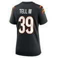 thumbnail image 3 of Women's Nike Marvell Tell III Black Cincinnati Bengals Game Player Jersey, 3 of 4