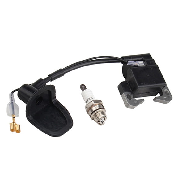 49cc 2-Stroke high voltage Coil, 49cc Coil with Spark Plug for 33cc 47cc 49cc Kids Quad ATV Pocket Bike Mini Moto Chopper Scooter Minimoto