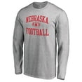 thumbnail image 2 of Men's Ash Nebraska Huskers First Sprint Long Sleeve T-Shirt, 2 of 3