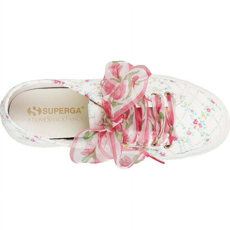 Pink Superga 32 Superga 2750 Fancot Lace Up Rounded Toe Low Top