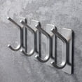 thumbnail image 4 of Adhesive Towel Hooks, Stainless Steel, Heavy Duty, 4-Pack, 4 of 7