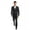 Black, variant on Julinie Mens Suit 3-Piece Solid Suit Set with Jacket, Vest, and Dress Pants - Modern Fit