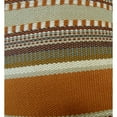 thumbnail image 2 of Plutus Chic Coussin à Rayures Safran Fait Main, (Double Face 20 Pouces x 30 Pouces Queen), 2 of 2
