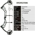 thumbnail image 2 of AMEYXGS E8 Compound Hunting Bow 31 ATA, IBO 320 FPS, 30-70 Lbs, 2 of 9