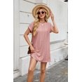 thumbnail image 4 of Yesfashion Womens Summer T-Shirt Dress Casual Short Sleeve Crewneck Loose Flowy Mini Dresses with Pockets, 4 of 9