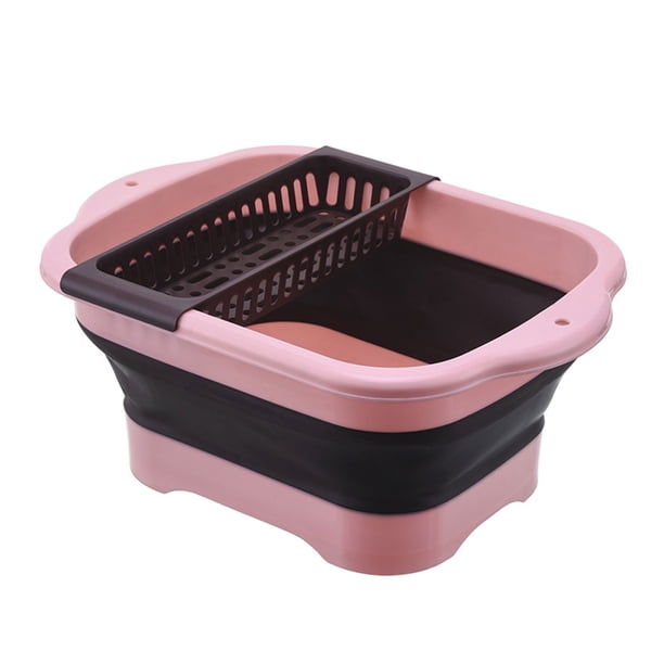 Cesta de verduras plegable Advancent con función de drenaje rosa