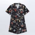 thumbnail image 4 of Qudderr Kids Baby Silky Satin Kimono Robe Solid Color Printing Bathrobe for Girls Boys Spring Fall Short Sleeve Night-Robe Toddler Soft Unisex Sleepwear for 1-7 Years, 4 of 9