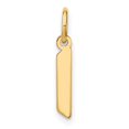 thumbnail image 1 of Diamond2Deal 14K Yellow Gold Lowercase Letter L Initial Pendant for Women, 1 of 3