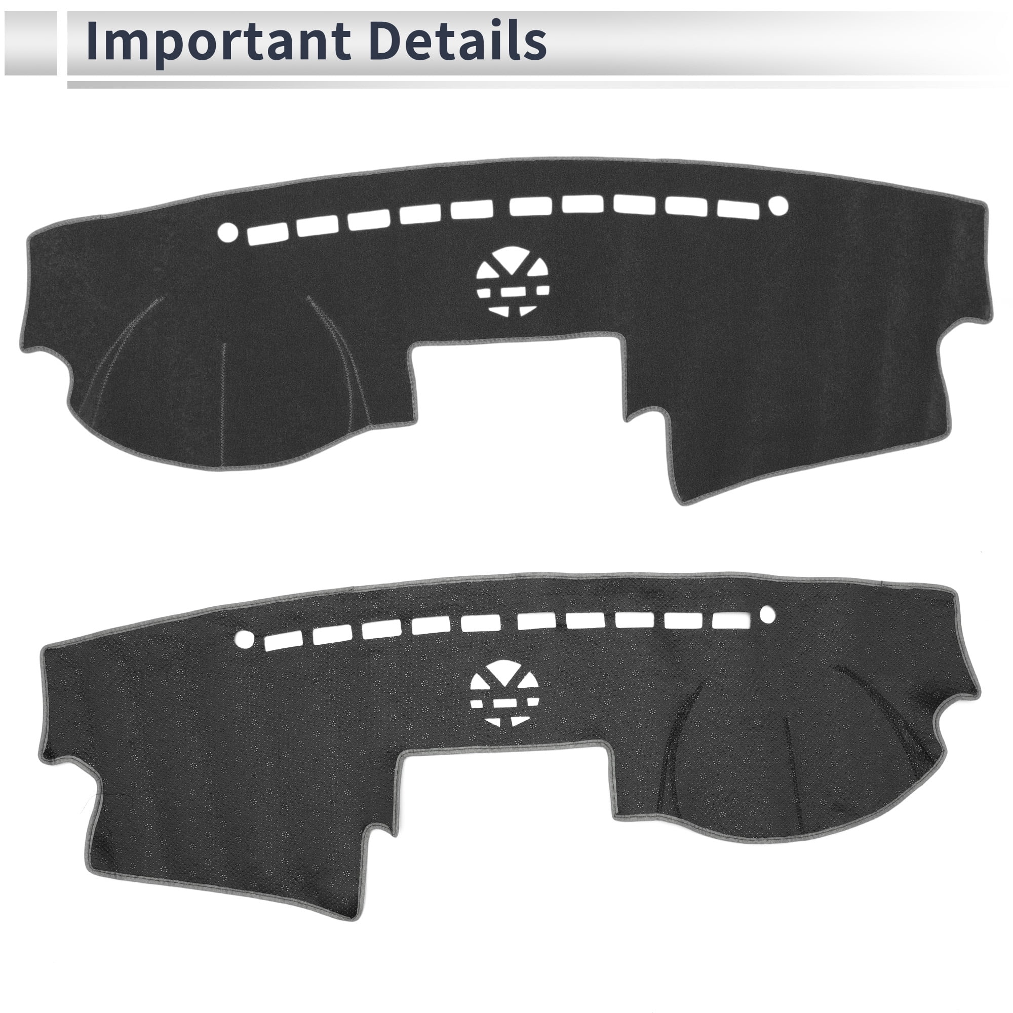 Unique Bargains Dash Cover for KIA Sorento 2010-2016 Non-Slip Dashboard Carpet Mat Gray