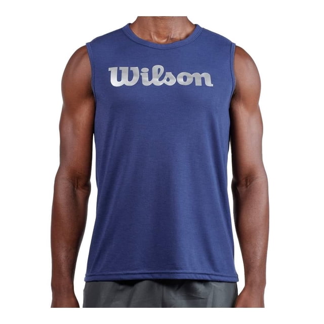 Playera Wilson para Hombre, Azul Talla M