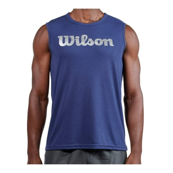 Playera Wilson para Hombre, Azul Talla CH