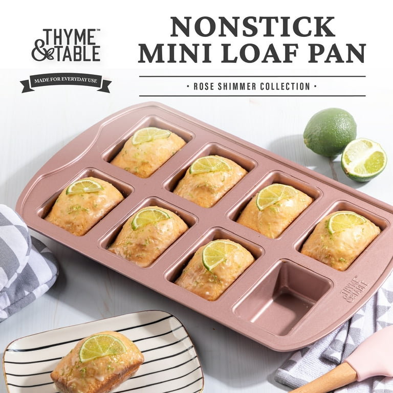 Goodcook Sweet Creations Mini Loaf Pan, 4 Cavity, Non-Stick, Dark