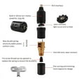 thumbnail image 3 of Complete Tättoo Kit for Beginners, Bigtrek Professional Starter Set with Wireless Power Supply, RCA Rotary Machine, 10 Inks, and Practice Skin, 3 of 8
