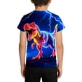 thumbnail image 5 of YMNXA Kids Boys T Shirt Short Sleeve Crew Neck Dinosaurs Print Soft Comfortable Breathable Tee Top For Casual Daily Wear,Multicolour,1-2 Years, 5 of 5
