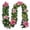 C, variant on Gaecuw Artificial Garland Enhancing Holiday Parties with Vibrant Greenery, Faux Greenery Hanging Wreath with Flexible Wire Core, PVC Christmas Garland for Stairs and Archways, Green