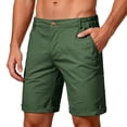 thumbnail image 2 of ADSSDQ Mens Casual Shorts Lightweight Trendy Solid Color Golf Hiking Vacation Work Short with Pockets Green L, 2 of 3