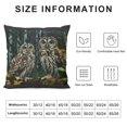 thumbnail image 5 of Orinice Owls Forest Wildlife Graphic Decorative Throw Pillow Cover for Home | Aesthetic Decor Pillowcase 1PC 12x12in, 5 of 5