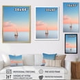 thumbnail image 4 of Designart "Oceanic Sailboarding Horizon II" Coastal Floater Framed Canvas Art Print, 4 of 5