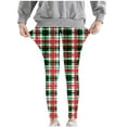 thumbnail image 4 of Pantalon de Pyjama de Noël, Pantalon Imprimé pour Filles Taille Haute Extensible Collants Doux, 4 of 8