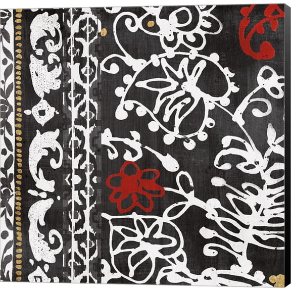 Great Art Now Bali Tapestry I BW by Wild Apple Portfolio Canvas Wall Art