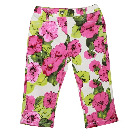 Richie House Girls' Bright Floral Pants RH0608