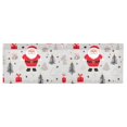 thumbnail image 6 of Yayeee Kitchen Valance Rod Pocket 54" x 18" Living Room Window Curtain, Gray Christmas Santa, 6 of 6