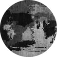thumbnail image 1 of Ahgly Company Indoor Round Abstract Gray Modern Area Rugs, 6' Round, 1 of 4
