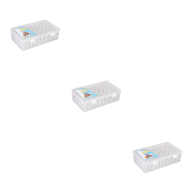 Inteprter Caja de hilo de coser, 42 carretes, almacenamiento de hilos de plástico, bordado vacío, punto de cruz, contenedor transparente para coser a Type1 NO1 Inteprter CBP589557
