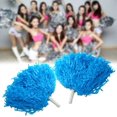 thumbnail image 4 of Pompones de porristas, 2 piezas Cheerleader Hand Flowers Squad Cheer Accesorios de disfraces de moda para fiestas deportivas Baile Carnaval Estadio, 4 of 8