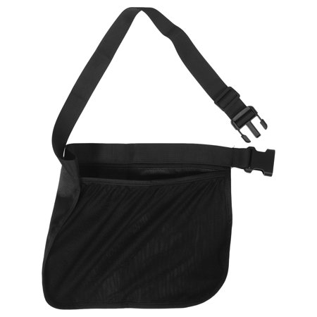 Phenofice 1Set Black Oxford Cloth Bag Tennis Pouch Portable Mesh Design for Athletes Outdoor Sports