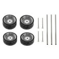 thumbnail image 2 of HILABEE 4 Pack Front And Rear Tires & Wheel Rims Set with 11mm Hubs Accessorios for 1/64 B1, 2 of 9
