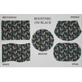 thumbnail image 2 of Roosters Placemats by Penny's Needful Things (Rectangle - Set of 4) (Black), 2 of 2