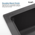 thumbnail image 6 of COZY Stainless Steel Kitchen Sink, Single Bowl, Undermount Handmade Sink in Black, with Cutting Board, Colander, Grid., 6 of 12
