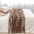 thumbnail image 2 of Farmhouse Bed Runner for Queen Size Bed, Country Rustic Shabby Chic Retro Wooden Texture Soft Bedding Scarf Bedding Protector Slipcover Sofa Throw for Bedroom Hotel Guesthouse, 2 of 8