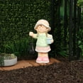 thumbnail image 4 of Alpine Corporation Solar Girl Statue Holding Lantern with LED Light, 4 of 12