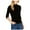 Black - black, variant on bar III Womens Velvet Front Pullover Blouse, Black, XX-Large