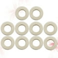 thumbnail image 3 of KAJNBN 10Pcs Trumpet Felt Washers Cotton White for Musical Instrument Accessories 1.8X0.39in, 3 of 8