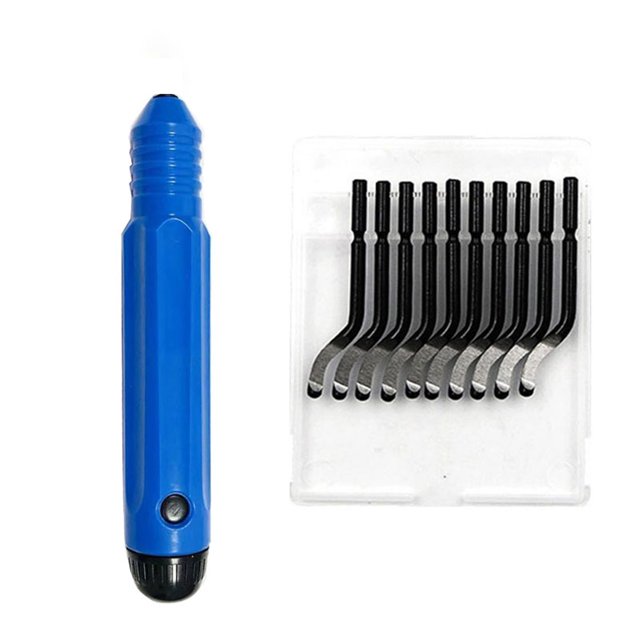 Funie NB1100 Deburring Chisel Compact Simple Operation Rotating Head Specialized Trimming Tool Set for Stainless Steel