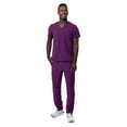 thumbnail image 5 of Adar Addition Go-Basic Scrub Set For Men - Classic V-Neck Scrub Top & Cargo Scrub Pants - A9300 - Eggplant - 2X, 5 of 7