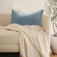 thumbnail image 6 of Household 100% Jersey Cotton Pillowcase-Light Weight, Comfortable Super Soft and Breathable Yarn-Dyed Pillow Cases with Envelope Closure (Sky Blue, 29.13x18.90in), 6 of 7