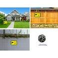 thumbnail image 6 of Mandala Crafts 24 Hour Video Surveillance Sign, Security Camera Sign, Rectangular Aluminum Warning Sign for Outdoors, Homes, Businesses, CCTV Recording 2-Pack Yellow, 6 of 6