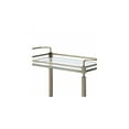 thumbnail image 5 of Antique Serving Cart - 2 Tiered Metal Bar Cart with Glass Shelves - Decorative Kitchen Cart - Gold Finish, 5 of 8