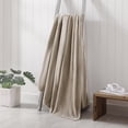 thumbnail image 3 of Poppy & Fritz Solid Ultra Soft Plush Fleece Beige Twin Blanket, 3 of 11