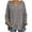 Grey, variant on Amzcrzy Hoodies for Women Casual Solid Color V Neck Sweater Fashion Warm Long Sleeve Hooded Sweatshirts Loose Cozy Fuzzy Pullover Hoodie