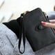 thumbnail image 4 of Apuakthei - Cartera pequeña de piel plegable para mujer, con ranuras para tarjetas, ventana de identificación, monedero con cremallera, 4 of 6