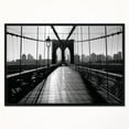 thumbnail image 4 of Design Art Brooklyn Bridge Foncé  Sur Toile Encadrée, 4 of 5