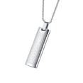 thumbnail image 3 of Men Prayer Pendant Necklace Stainless Steel Bible Oratio Dominica 20" Chain, 3 of 8