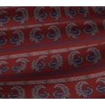 thumbnail image 5 of oneOone Viscose Jersey Fabric Peacock Block Print Sewing Fabric BTY 60 Inch Wide, 5 of 5
