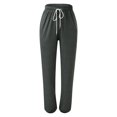 thumbnail image 4 of Sngxgn Women's Pants with Pockets High Waisted Stretch Pants for Women Travel Work Casual(Dark Gray,L), 4 of 6
