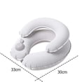 thumbnail image 3 of Inflatable Travel Neck Pillow, Press To Inflate Air Cushion, Double Layer Ergonomic Neck Support Pillow For Airplane Car Train Office Travel Rest Portable Head Support, 3 of 5